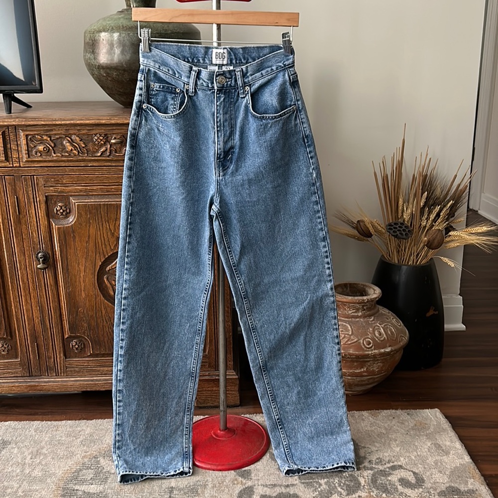 Urban Outfitters BDG High Rise Baggy Jeans Rigid Denim 100% Cotton